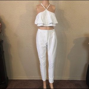 Striped Two Piece Set